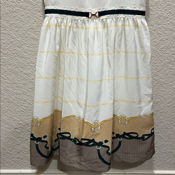 Janie and Jack Bridle Scarf Border Dress from Countryside Ride 2016 size 8 - Picture 3 of 12